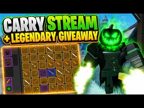 Dungeon Quest Reborn Livestream: LEGENDARY Giveaway + FREE Carries