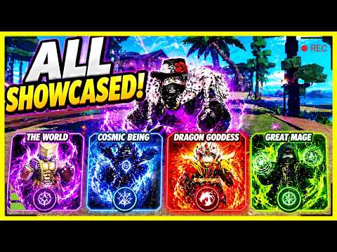 Sailor Piece ALL NEW POWERS SHOWCASED (The World, Cosmic Being, Great Mage, Dragon Goddess ) Roblox