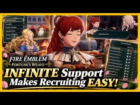 Fire Emblem: Fortune's Weave - INFINITE Support Trick! Recruit Everyone FAST