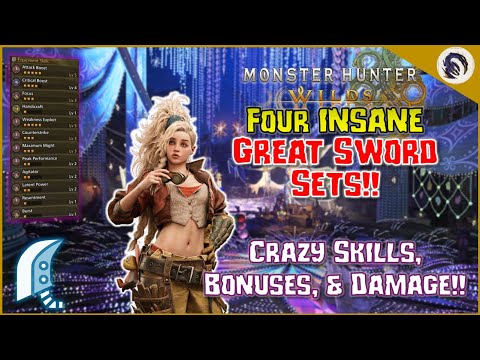 *UPDATED* Great Sword META Sets!! [MH Wilds - TU4 Set Guide]
