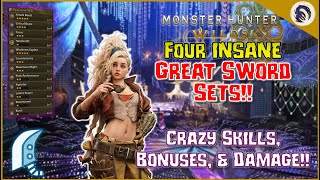 *UPDATED* Great Sword META Sets!! [MH Wilds - TU4 Set Guide]