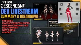 Recap Summary & Thoughts - Breakdown & Dia HYPE - 01/13/26 Dev Live Stream | The First Descendant