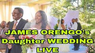 JAMES ORENGO CRIES DURING DAUGHTER’S LAVISH WEDDING CEREMONY ATTENDED BY PRESIDENT RUTO