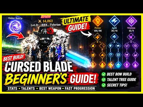 Cursed Blade The ULTIMATE Beginner GUIDE: BEST Bow Build, Stats & Talents (Roblox)