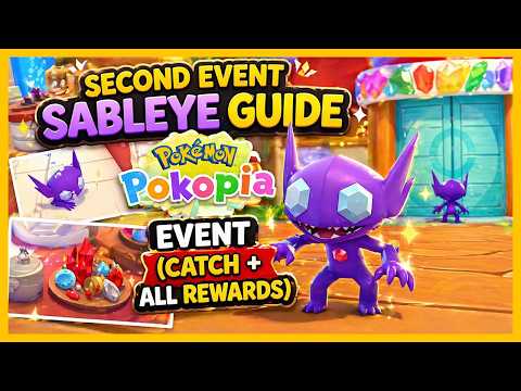 Pokémon Pokopia Sableye Event Guide 💎 How to Catch Sableye + ALL Rewards