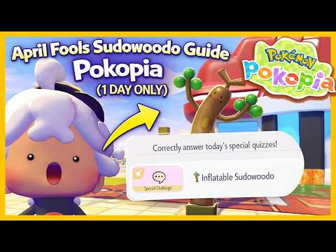 FREE Inflatable Sudowoodo 😱 Pokémon Pokopia April Fools Event EASY Guide