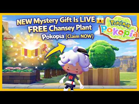 NEW Mystery Gift Is LIVE 😱 FREE Chansey Plant Pokémon Pokopia Claim NOW