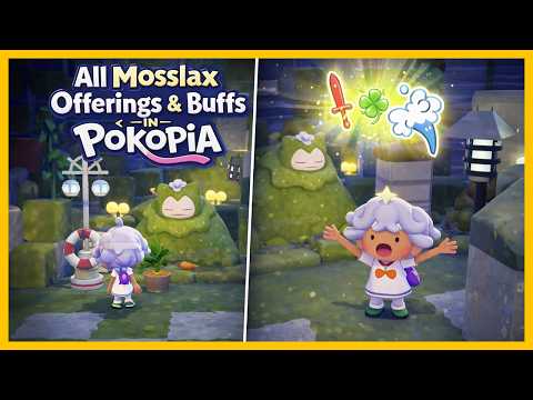 All Mosslax Offerings & Buffs in Pokémon Pokopia 🍽️ What Each Food Gives You