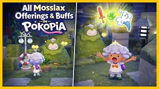 All Mosslax Offerings & Buffs in Pokémon Pokopia 🍽️ What Each Food Gives You