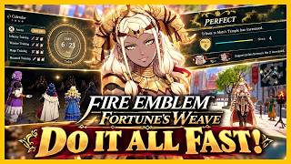 Fire Emblem: Fortune’s Weave BEST Weekly Routine! Do Everything FAST