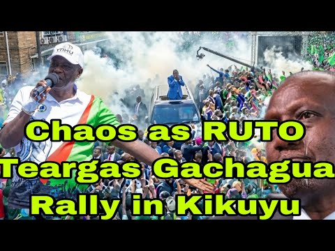 Shocking!Angril Ruto & Kimani Ichungwa TEARGAS Crowd after Gachagua Received Heroic Reception Kikuyu
