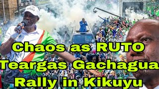 Shocking!Angril Ruto & Kimani Ichungwa TEARGAS Crowd after Gachagua Received Heroic Reception Kikuyu