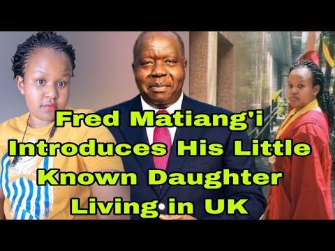 Exposed!Meet Fred Matiang’i Little Known Daughter Graduating with a PhD in the United Kingdom 