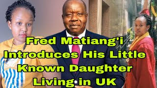 Exposed!Meet Fred Matiang’i Little Known Daughter Graduating with a PhD in the United Kingdom