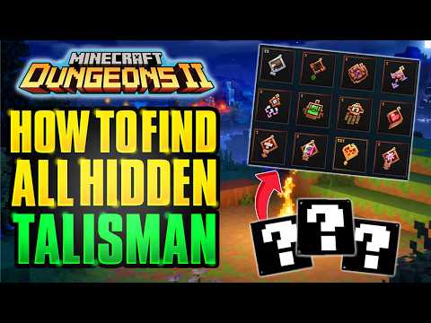 How to Find ALL 9 HIDDEN TALISMAN in Minecraft Dungeons 2! (& SECRET BOSS)