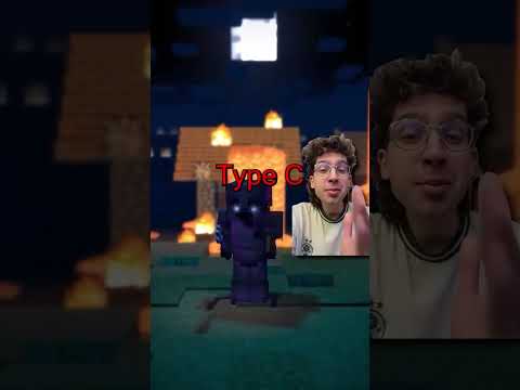 Which Type of Minecraft player are you? #minecraft #gaming #shorts