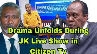 Shock!Angry Cleophas Malala Lectures Jeff Koinanga & Ian Mbugua live on JK Live in Citizen Tv