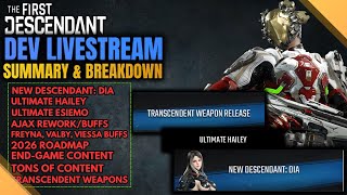 RECAP, SUMMARY & MY THOUGHTS - Breakdown & Dia HYPE - S3E2 Dev Live Stream | The First Descendant