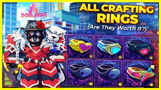 ALL CRAFTING RINGS RANKED IN SOLO HUNTERS (Are ANY Worth Crafting?) Roblox