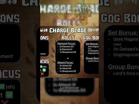 Make the *BEST* CHARGE BLADES in MH Wilds!!