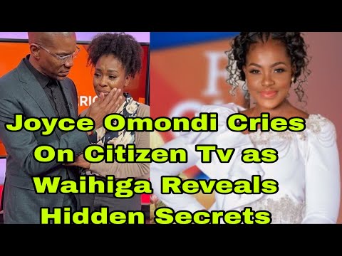 So Emotional!Waihiga Mwaura makes Joyce Omondi Cry During Her Exit from Citizen Tv after This