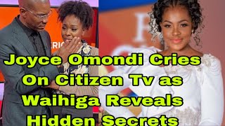 So Emotional!Waihiga Mwaura makes Joyce Omondi Cry During Her Exit from Citizen Tv after This